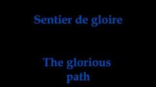 Vois sur ton Chemin with French and English lyrics