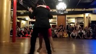 Ariadna Naveira and Fernando Sanchez perform at the NYC All Night Milonga