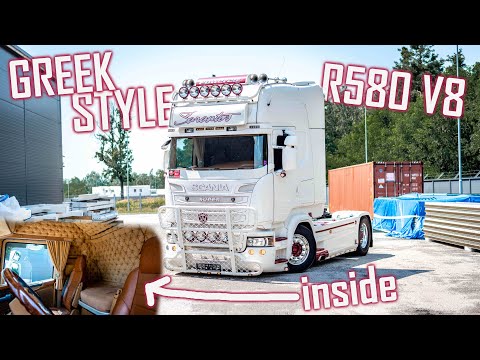 WALKAROUND: Scania R580 V8 Sarantos // *Greek Style* *Exterior & Interior*