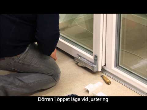 Justering av skjutdörrar