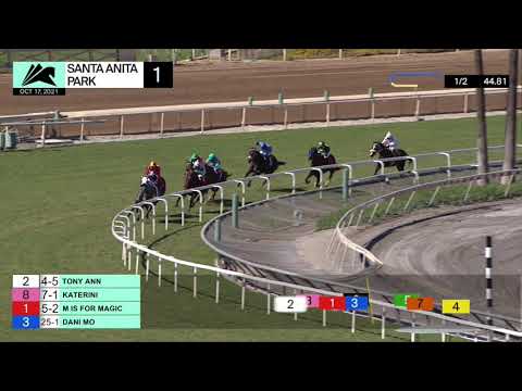 Tony Ann wins Race 1 on Sunday October 17th, 2021 at Santa Anita Park.