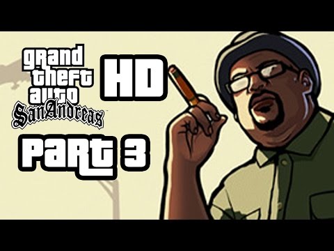 GTA San Andreas HD Walkthrough Part 3 - DRIVE-THRU - WORKOUT & CLOTHES Remastered Gameplay