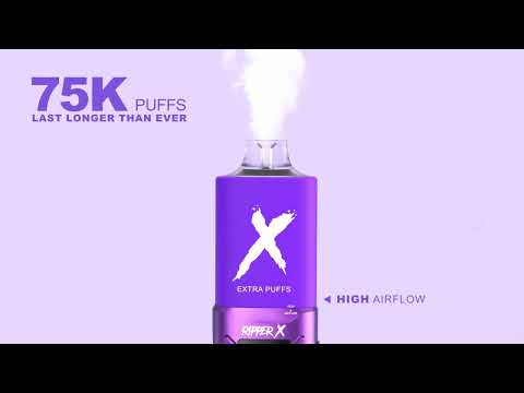 RIPPER X-75K by GCORE | 75K Puff Closed Pod System 🔒💨 | By RufPuf