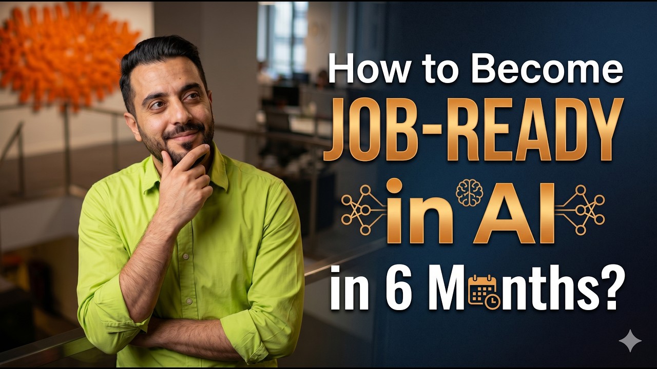 How to Become Job Ready in AI in 6 Months (2026) — video thumbnail