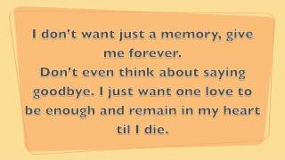 A Love That Will Last (Renee Olstead) - Cover Version by Lucy B-T with lyrics