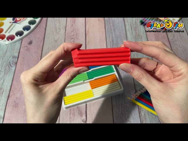 Пластилин Кроха для плавающих поделок 10цветов - видео