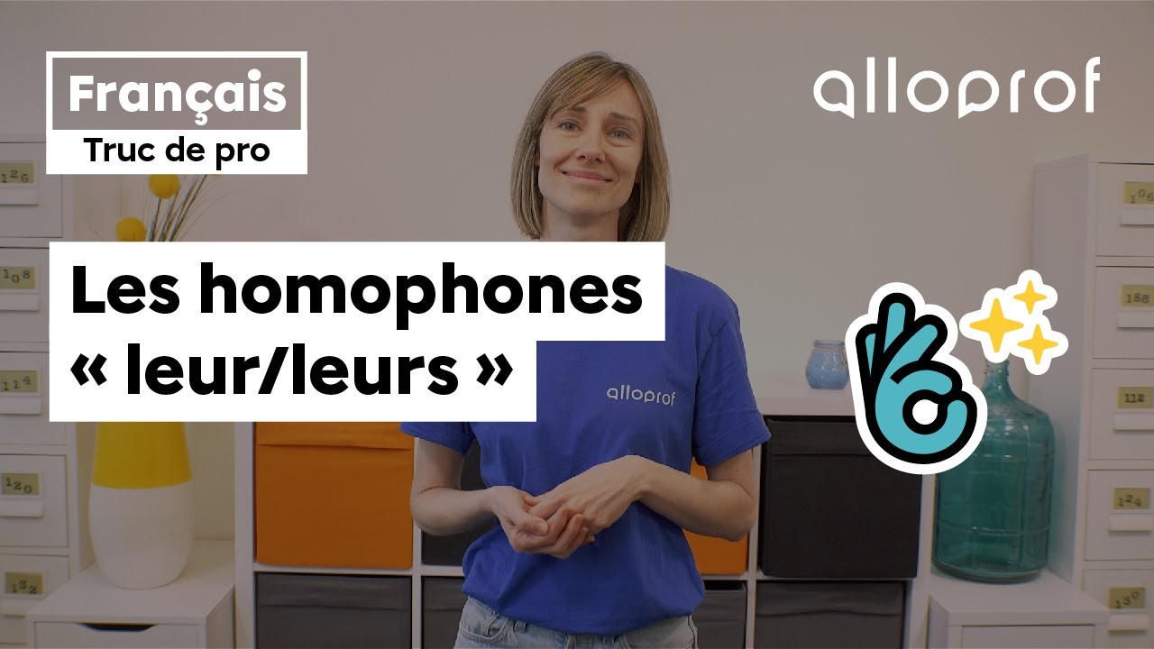 Truc de pro — Les homophones « leur/leurs »