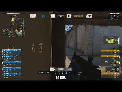 Swisher - 4 AK kills on the Mid defense (vs upgraded pistols) | (CS:GO)