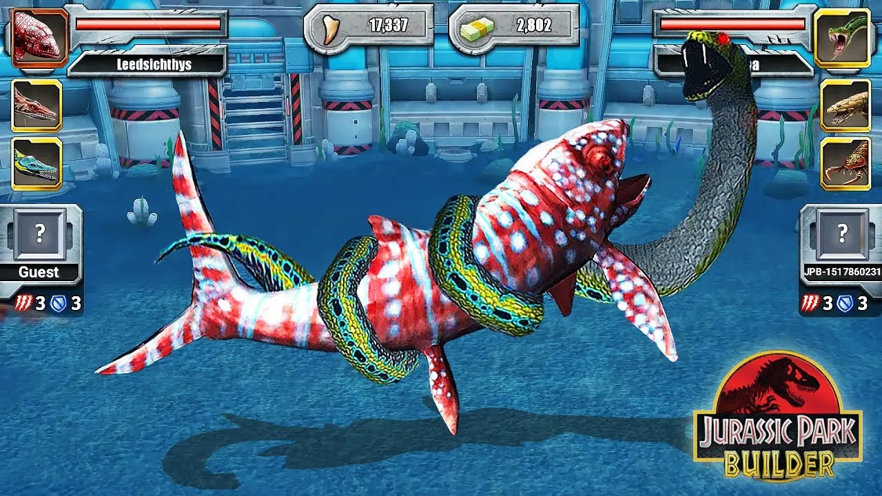 The Giant Snake Titanoboa vs Leedsichthys - Aquatic Tournament | Jurassic Park Builder