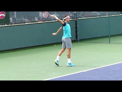 Roger Federer Backhand Slow Motion - Indian Wells ATP (HD)