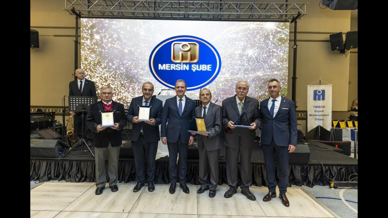 BAŞKAN SEÇER, TMMOB İNŞAAT MÜHENDİSLERİ ODASI MERSİN ŞUBESİ’NİN 71  YIL KUTLAMA GECESİNE KATILDI