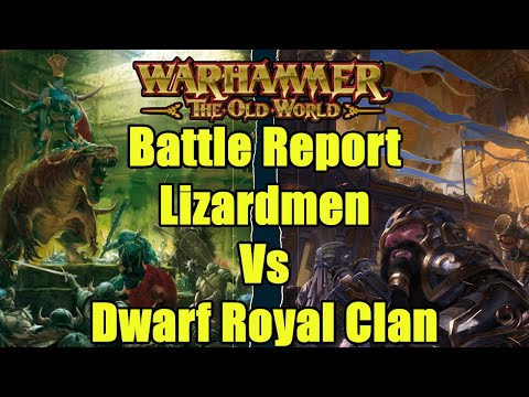 Lizardmen Vs Dwarf Royal Clans - Battle Report - Warhammer The Old World