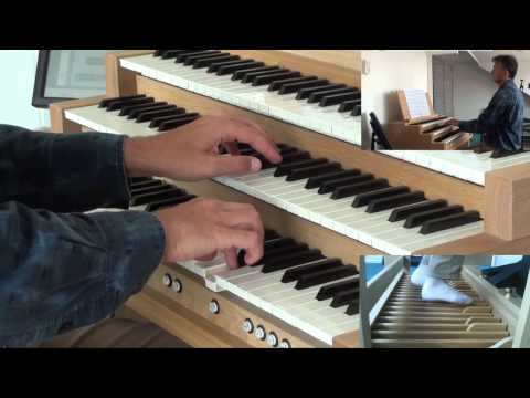 J.S. Bach: Sonata in E-flat major BWV 525, first movement - Willem Tanke, organ (