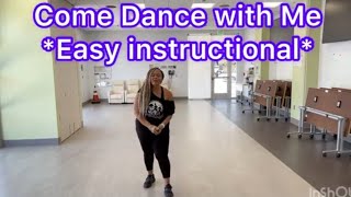 Come Dance with Me Line Dance (aka Tamia Dance/Can&#39;t Get Enough) Super easy break down instruction