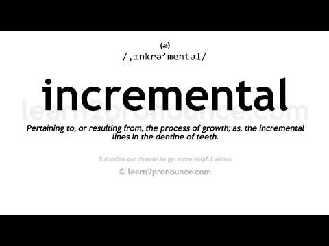Pronunciation of Incremental | Definition of Incremental