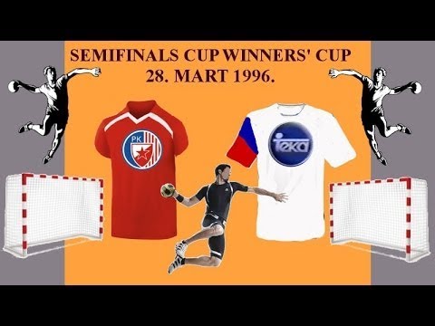 Handball гандбол1996 Teka Santander RK Crvena Zvezda Beograd semfinals Cup Winners' Cup