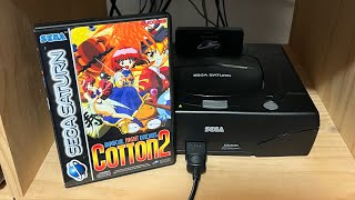 Cotton 2 Sega Saturn gameplay on original hardware