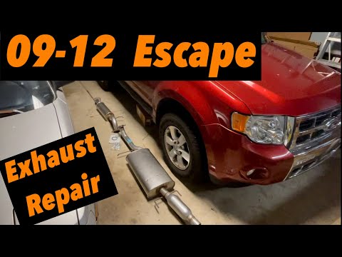 [Ford Escape] Exhaust Repair, How to Replace Center Muffler, WE SAVED $1,000!