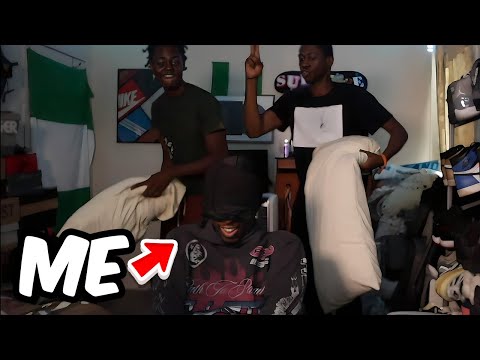 OpeyTup And The Guyzas Play The Helmet Game!!! (GUESS WHO HIT YOU)