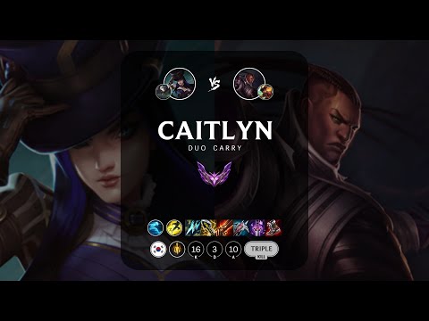 Caitlyn ADC vs Lucian - KR Master Patch 14.8