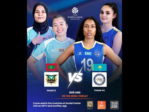 CAVA Women’s League 2025 | Day 3 | Match 5 Club WAMCO (MDV) vs TURAN VC (KAZ)