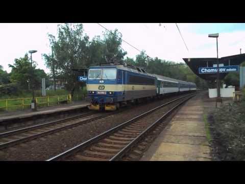Odjezd vlaku Sp 1694 (ČD 363.108, zpoždění 7 min) - Chomutov město, 4. 6. 2013