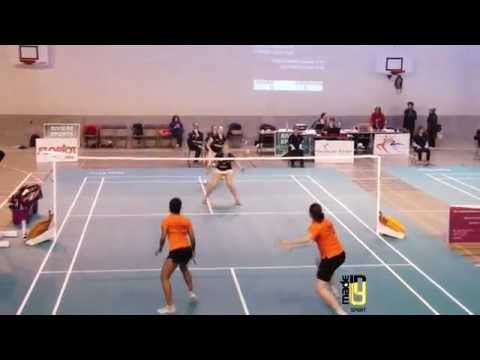Interclubs top 12 Badminton club d'oullins vs asptt Strasbourg