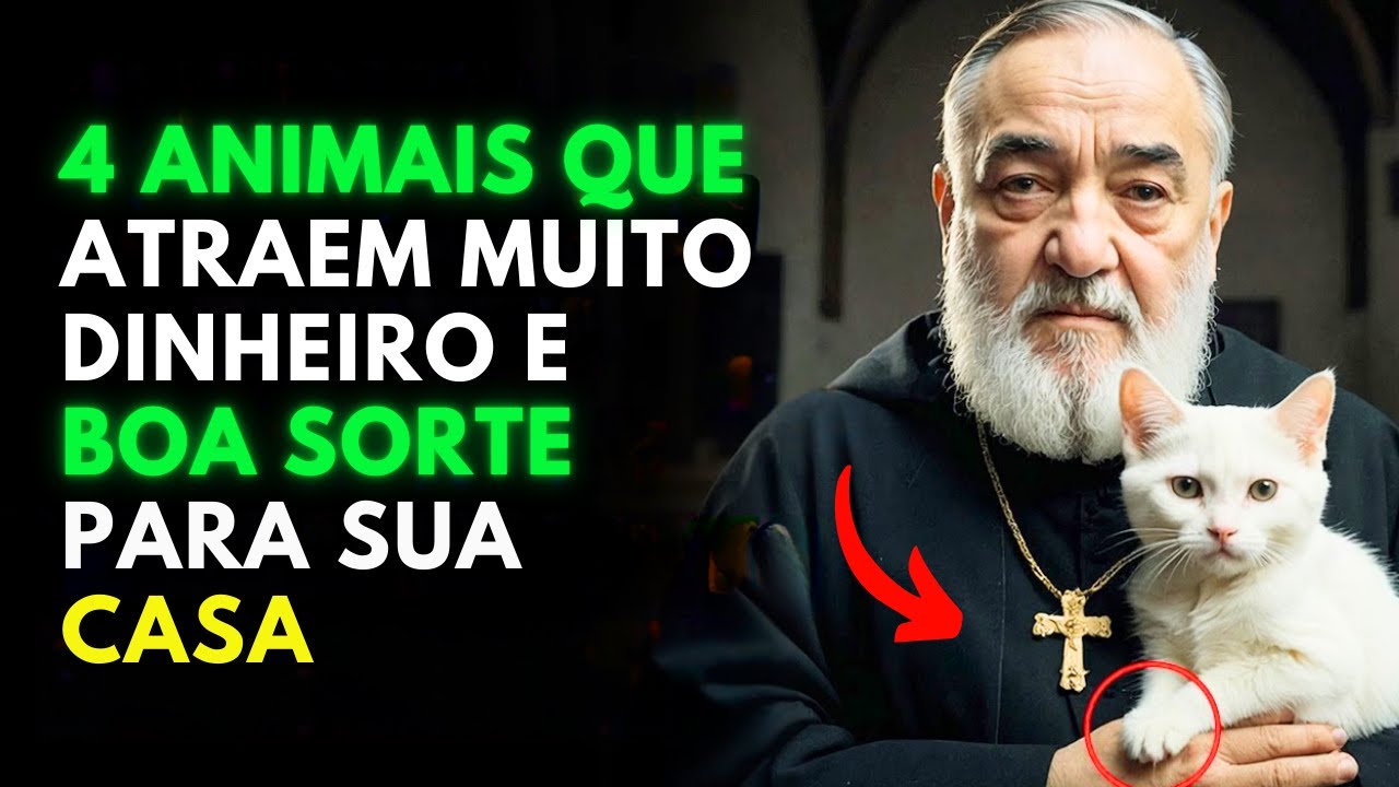 Padre Pio Revela: ESTES 4 Animais Atraem Dinheiro e Boa Sorte para sua Casa | Não os Afaste!