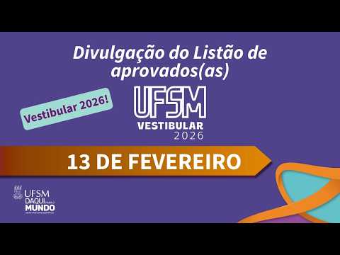 Vídeo: Resultado Vestibular UFSM 2026: perguntas e respostas