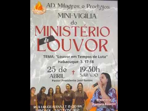 MINI VIGILIA DO MINISTERIO DE  LOUVOR