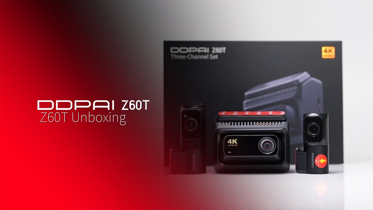 Meet the DDPAI Z60T Triple view Dashcam: 3 Channels. Total Protection. 🛡️