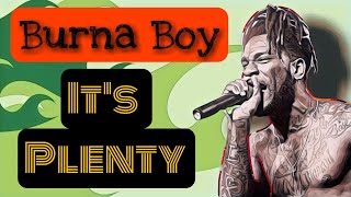 The Best Burna Boy - It's Plenty [Video Lyrics]
