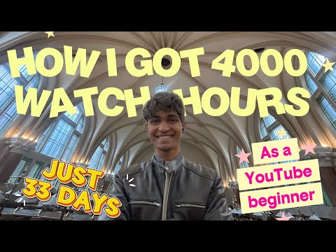 How I Got 4,000 YouTube Watch Hours in 33 Days (What Worked)