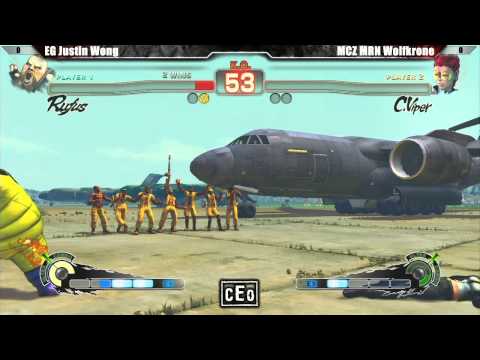 SSF4 AE2012 Top 24 EG Justin Wong vs MCZ MRN Wolfkrone - CEO 2012 Tournament