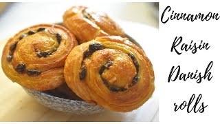 Cinnamon Rolls/Raisin Rolls/Cinnamon RaisinRolls/ Danish Pastry/ Danish swirls/Pain Aux Raisins