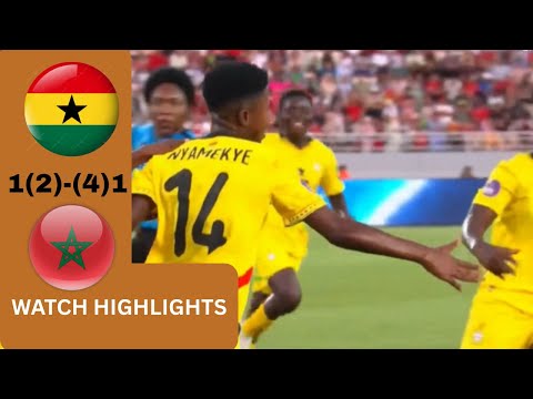 GHANA VS MOROCCO(1(2)-(4)1)-WAFCON 2024-GOALS&HIGHLIGHTS + PENALTIES SHOOTOUT