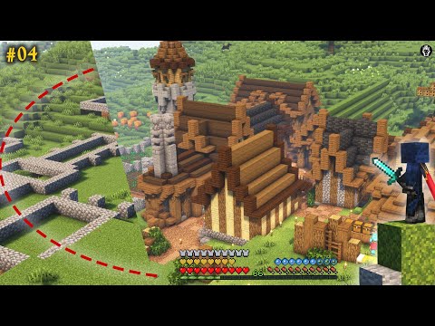 Wild Lion Secretly Helps Me Build First Minecraft Village