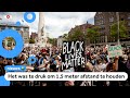 Groot protest tegen politiegeweld en racisme in Amsterdam