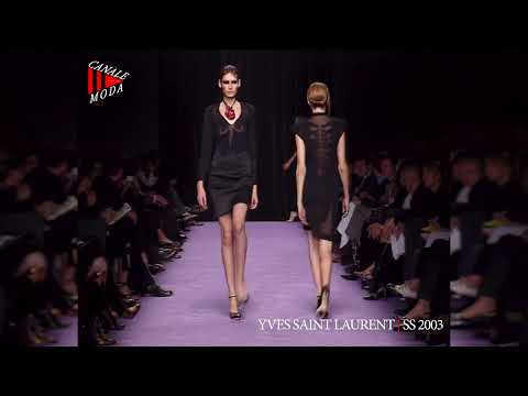 YVES SAINT LAURENT Spring Summer 2003 Paris 4K - Canale Moda