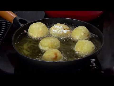 Bolitas de pana rellenas de pollo: Chef Edgardo Noel