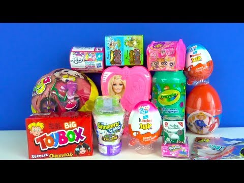 Überraschungsbox Kinder Überraschungsei Barbie Überraschungskoffer Shopkins tolle Sammelfiguren