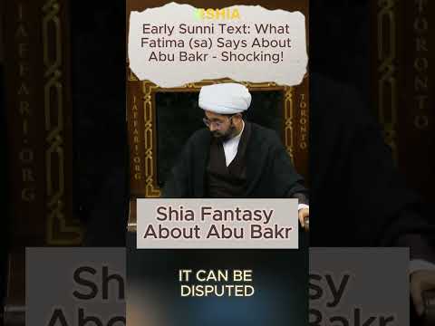 2️⃣ What Fatima (a) Says About Abu Bakr in Sunni Sources Vs. the Shia Narrative