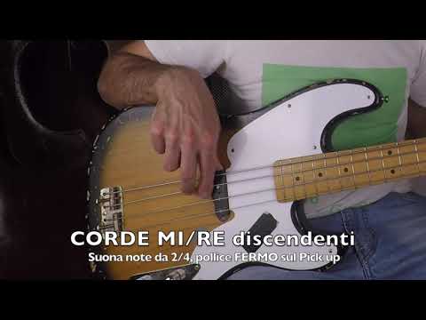 CORSO DI BASSO NEW - Base lezione 7 ex2 3 CORDE per esercitarsi