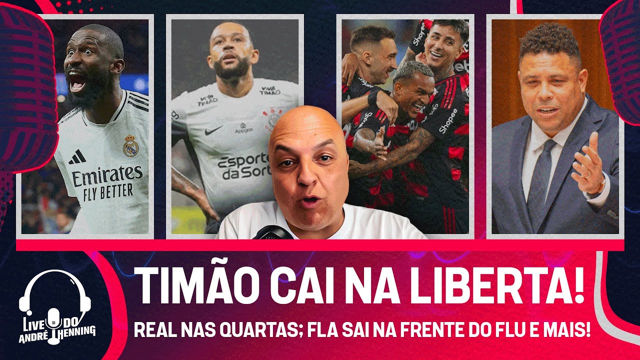 CORINTHIANS ELIMINADO; REAL AVANÇA NOS PÊNALTIS; FLAMENGO EM VANTAGEM; RONALDO DESISTE DA CBF E MAIS