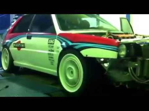 Lancia Delta Integrale HF Tuning Flaming