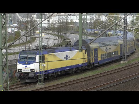 Metronom Double Decker Train + ICE T High Speed Train
