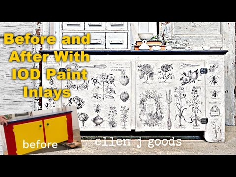 Before and After Using IOD Paint INLAYS.