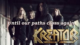 KREATOR - Until our paths cross again (LYRIC VIDEO)