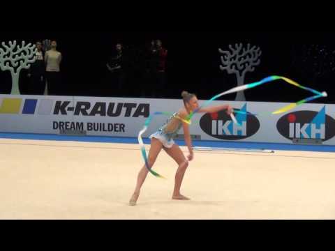 Aleksandra Soldatova RUS ribbon final Espoo WC 2016