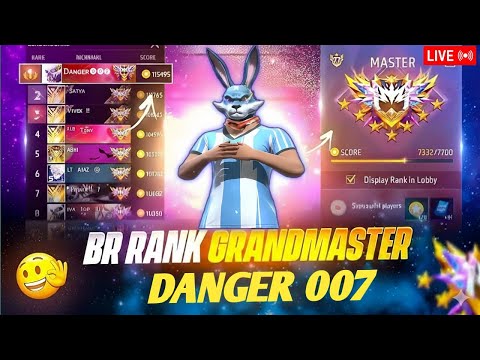 10k TARGET || New Season Grandmaster Top 1 PUSH...SNIPER KING ?? Free Fire LIVE